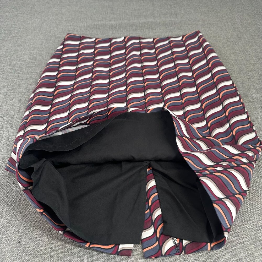 Ann Taylor Pencil Skirt Size 6 Lined Cotton Blend Knee Length Abstract Design - Picture 7 of 11